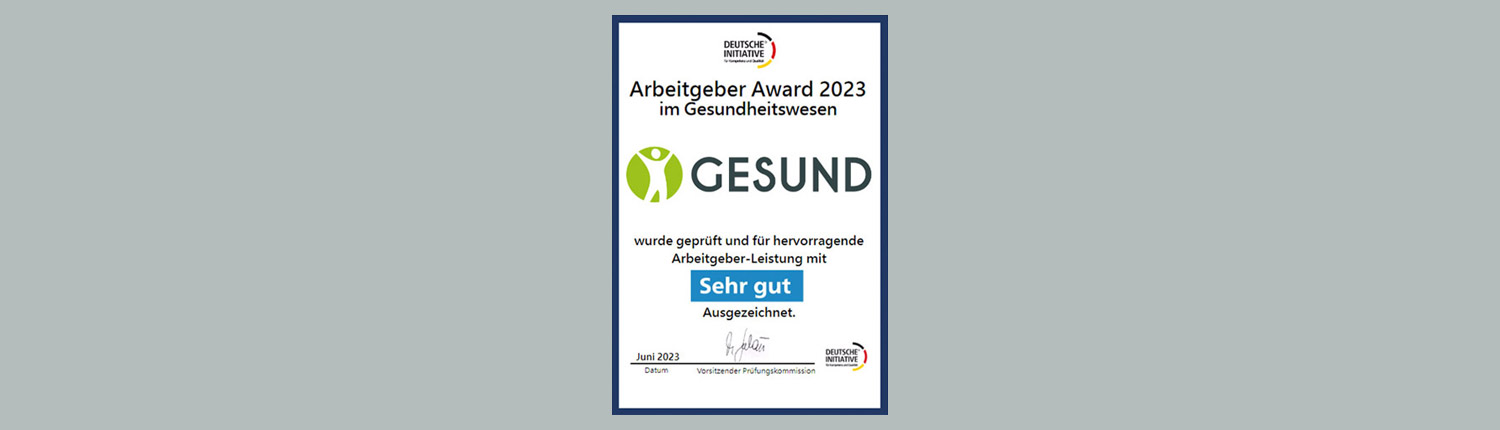 News - Gewinner Arbeitgeber Award 2023 im Gesundheitswesen